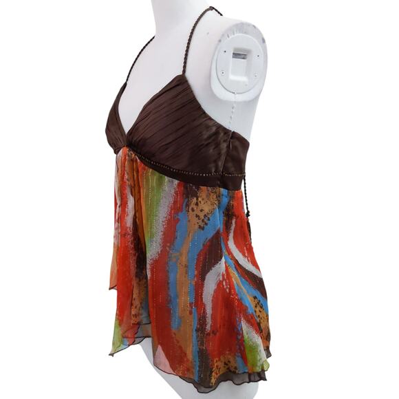 Bebe Y2k Vintage Silk Tank Top - Picture 3 of 16